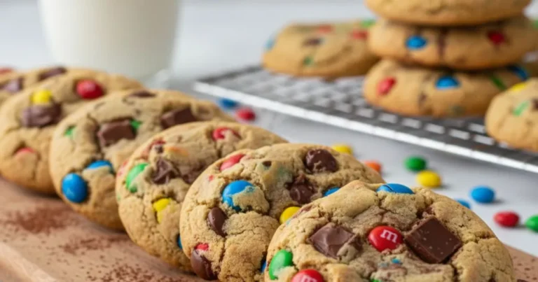 chocolate m&m cookies