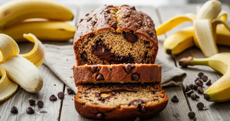moist chocolate chip banana bread recipe